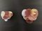 Glass Wall Sconces with 10 Iridescent Alabaster Pink Discs from Mazzega, 1990, Set of 2, Image 2