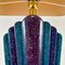 Large Mid-Century Modern Italian Table Lamp in Blue Glass, 1960s 5