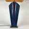 Large Mid-Century Modern Italian Table Lamp in Blue Glass, 1960s 3