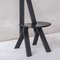 Mid-Century French Black Dining Chairs by Pierre Chapo, 1970s, Set of 6, Image 6