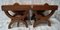 Vintage Mahogany Luggage Stands, 1940, Set of 2, Image 4