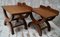 Vintage Mahogany Luggage Stands, 1940, Set of 2 1