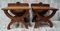 Vintage Mahogany Luggage Stands, 1940, Set of 2 3