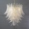 Suspension Chandelier Ø85 Cm Made in Italy in Murano Glass Crystal Color, 1990s 3