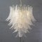 Suspension Chandelier Ø85 Cm Made in Italy in Murano Glass Crystal Color, 1990s, Image 3
