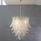 Suspension Chandelier Ø85 Cm Made in Italy in Murano Glass Crystal Color, 1990s 4