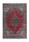 Alfombra de Anatolia Mid-Century vintage roja tejida a mano, Imagen 1