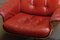 Sedia girevole reclinabile rossa con scocca in noce di Martin Stoll per Giroflex, anni '60, Immagine 2