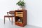 Mueble danés vintage de teca con puerta de persiana, años 60, Imagen 18