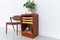 Vintage Danish Teak Cabinet with Tambour Door, 1960s, Image 18