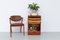 Mueble danés vintage de teca con puerta de persiana, años 60, Imagen 15