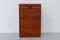 Vintage Danish Teak Cabinet with Tambour Door, 1960s, Image 4