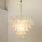 Large Murano Glass Crystal Color Suspension Chandelier, Italy, 1990s 2