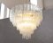 Large Murano Glass Crystal Tronchi Suspension Chandelier, Italy, 1990s 6