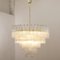 Large Murano Glass Crystal Tronchi Suspension Chandelier, Italy, 1990s 5