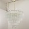 Large Murano Glass Crystal Tronchi Suspension Chandelier, Italy, 1990s 4