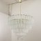 Large Murano Glass Crystal Tronchi Suspension Chandelier, Italy, 1990s, Image 4