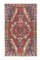 Vintage Turkish Hand Knotted Red Area Rug, Image 1