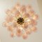 Petal Chandelier in Pink and White Murano Glass, Italy, 1990s, Image 11