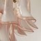 Petal Chandelier in Pink and White Murano Glass, Italy, 1990s 12