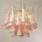 Petal Chandelier in Pink and White Murano Glass, Italy, 1990s 8