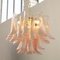 Petal Chandelier in Pink and White Murano Glass, Italy, 1990s 7