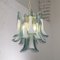 Lámpara de araña de pétalos de cristal de Murano, Italia, años 90, Imagen 3