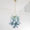 Lámpara de araña de pétalos de cristal de Murano, Italia, años 90, Imagen 6