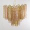 Lustre en Verre Rose et Marron, Italie, 1990s 5