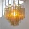 Pink and Brown Glass Chandelier, Italy, 1990s, Image 3