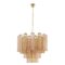 Pink and Brown Glass Chandelier, Italy, 1990s 1