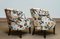 Danish Floral Printed Linen Slipper Chairs in the style of J. Frank, 1940s, Set of 2, Image 7