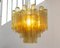 Lámpara de techo de cristal de Murano marrón, años 90, Imagen 4