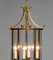 French Neoclassic Bronze Lantern with Curved Glass, 1970s 6