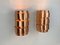 Model V-155 Sconces in Copper by Hans-Agne Jakobsson for AB Markaryd, 1960s, Set of 2 3