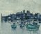 P. Loutan, Barques de pêcheur dans le port, 1971, Oil on Wood, Image 6