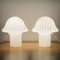 Gestreifte Mushroom Tischlampen von Peill & Putzler, Deutschland, 1970er, 2er Set 6