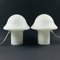 Gestreifte Mushroom Tischlampen von Peill & Putzler, Deutschland, 1970er, 2er Set 1