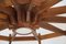 Lampada da soffitto in legno di noce, alluminio e ottone nello stile di BBPR, Italia, anni '50, Immagine 2