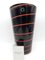 News Vase in Black with Red Aspiral by Carlo Nason, 2000 2