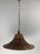 Pencil Split Reed, Rattan, Bamboo & Brass Pendant Lamp, 1970s 4