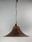 Pencil Split Reed, Rattan, Bamboo & Brass Pendant Lamp, 1970s 6