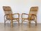 Bamboo & Wicker Armchairs, 1970s, Set of 2, Image 1