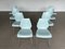 Italian Maui Pale Blue Dining Chairs by Vico Magistretti for Kartell, 1980s, Set of 8 1