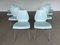 Italian Maui Pale Blue Dining Chairs by Vico Magistretti for Kartell, 1980s, Set of 8 3