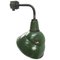 Vintage Industrial Green Enamel & Cast Iron Wall Lamp from Benjamin, USA 2