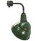 Vintage Industrial Green Enamel & Cast Iron Wall Lamp from Benjamin, USA, Image 2