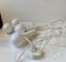 Danish Minimalist White Bundle Pendant Lamp from Lyskær, 1980s, Set of 4, Image 7