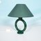 Space Age Green Ceramic Table Light, 1970s 2