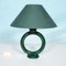 Space Age Green Ceramic Table Light, 1970s 1
